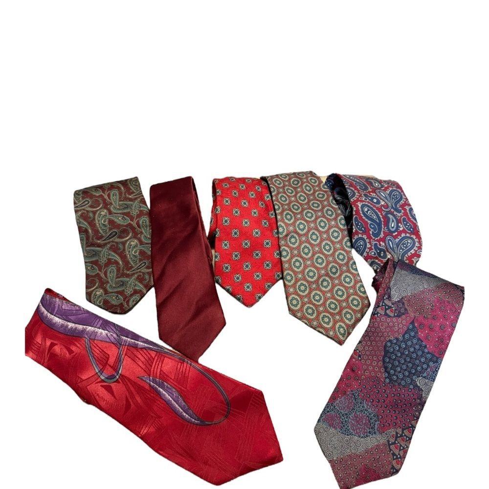 Vintage neck tie lot Guy Laroche, Resilito, Bert Pulitzer. Silk, Italian made.